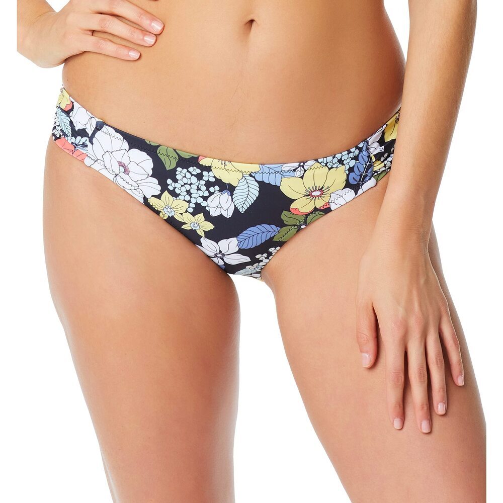 Jessica Simpson Floral Bikini Swimsuit Mandarin Hipster Swim Bottom S